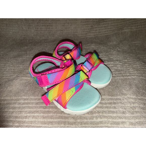 Stride Rite 360 Girl's Sevita Sandal Toddler Size 5 blinking Light Up Shoes - Picture 5 of 8